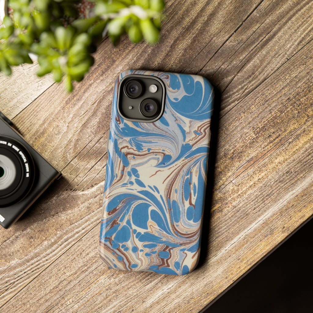 Blue Marble Swirl Phone Case