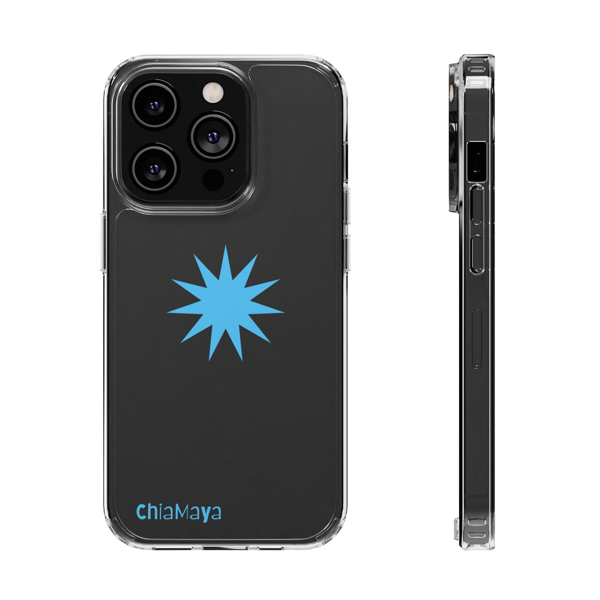 Clear blue star Phone Case