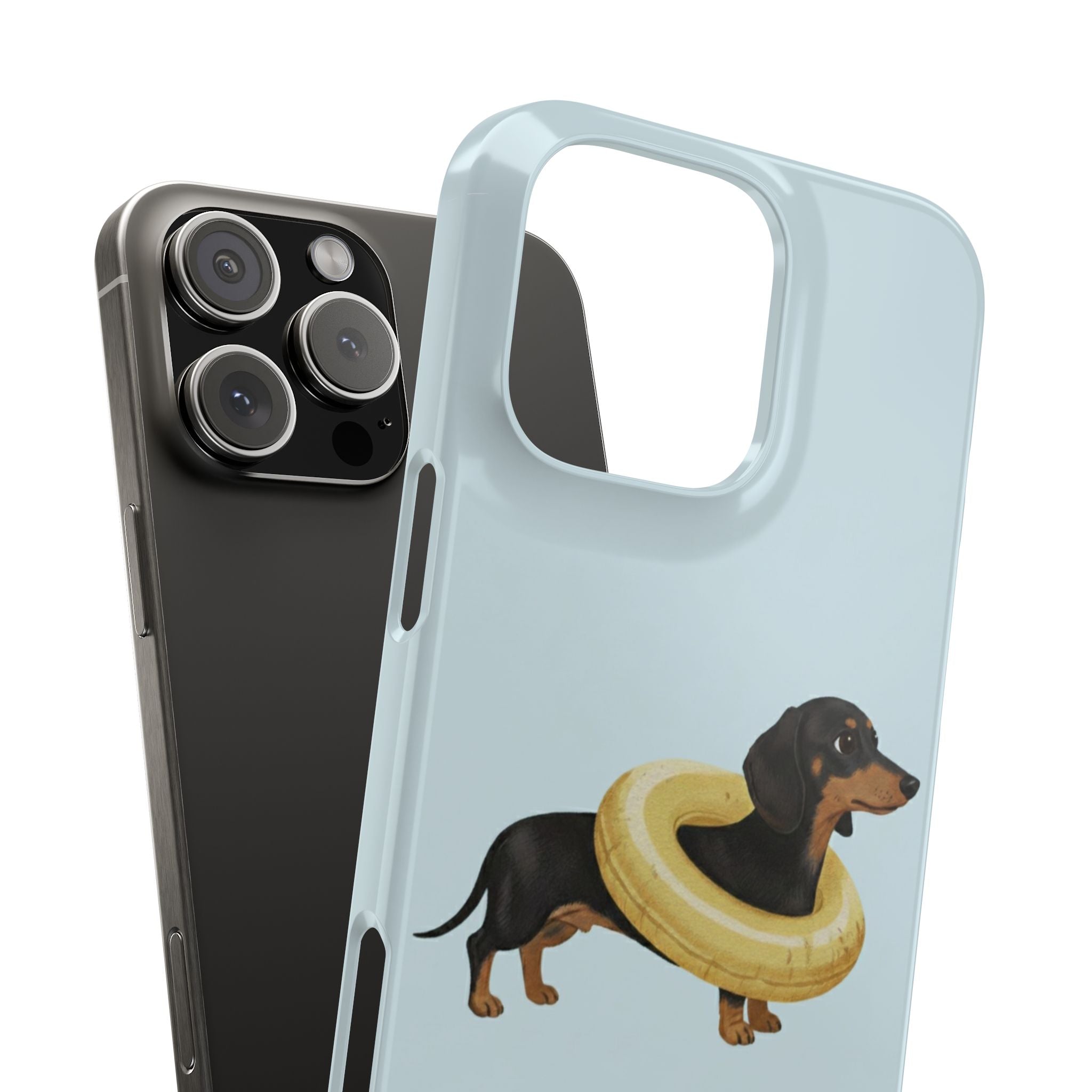 Slim Phone Cases - Cute Dog Dachshund Design, Protective Phone Covers, Fun Animal Art, Unique Gifts for Dog Lovers, Trendy Smartphone