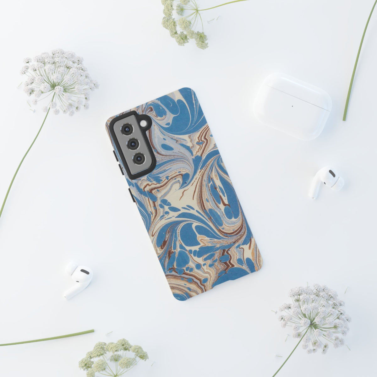 Blue Marble Swirl Phone Case