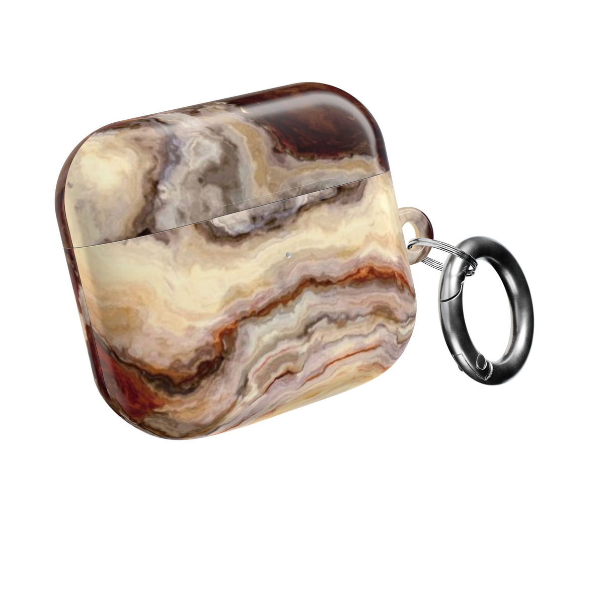 Brown Marble Pattern AirPod Case