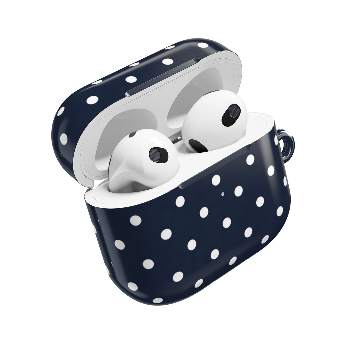 Navy Polka Dot AirPod Case