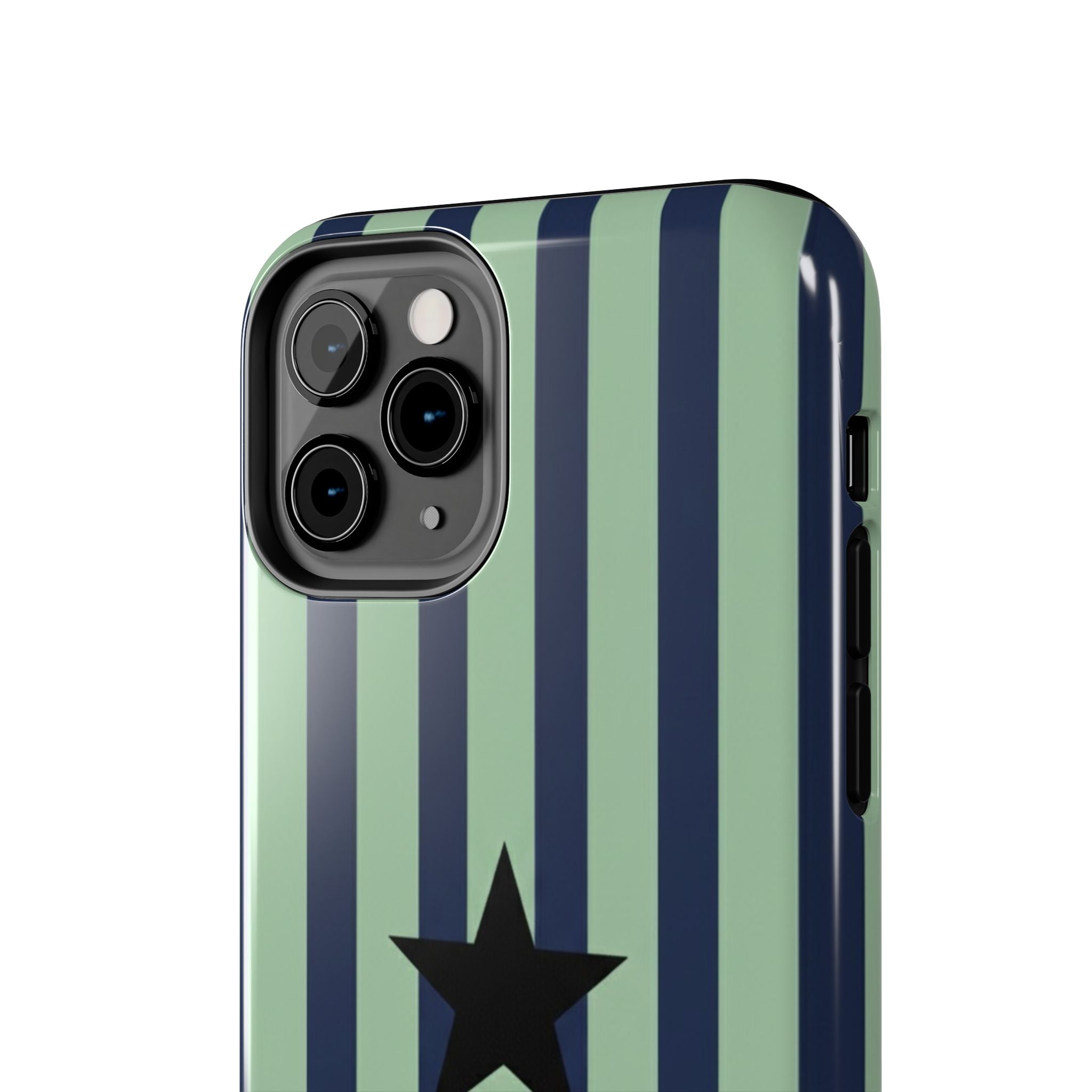 Stylish Tough Phone Cases, Durable Smartphone Covers, Trendy Tech Accessories, Unique Gifts for Teens, Striped Star Design