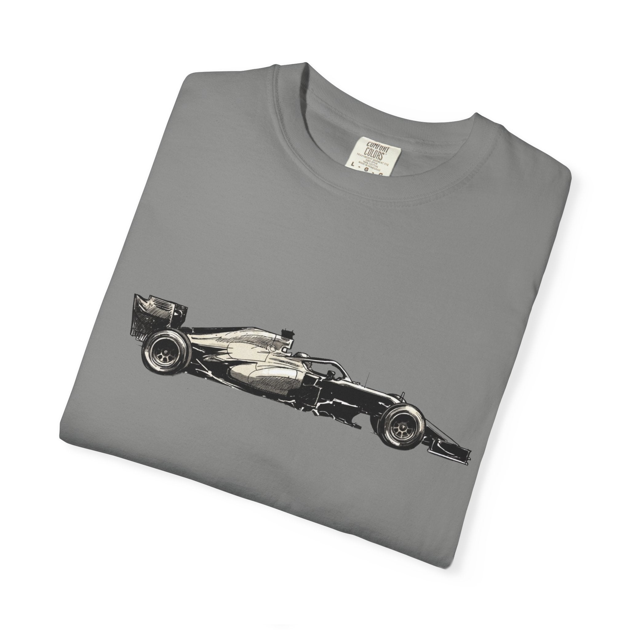 Vintage F1 Car Unisex Garment-Dyed T-shirt, Racing Tee, Motorsport Shirt, Race Car Lover Gift, Car Enthusiast Top