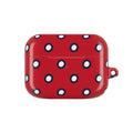 Navy Polka Dot Red AirPod Case