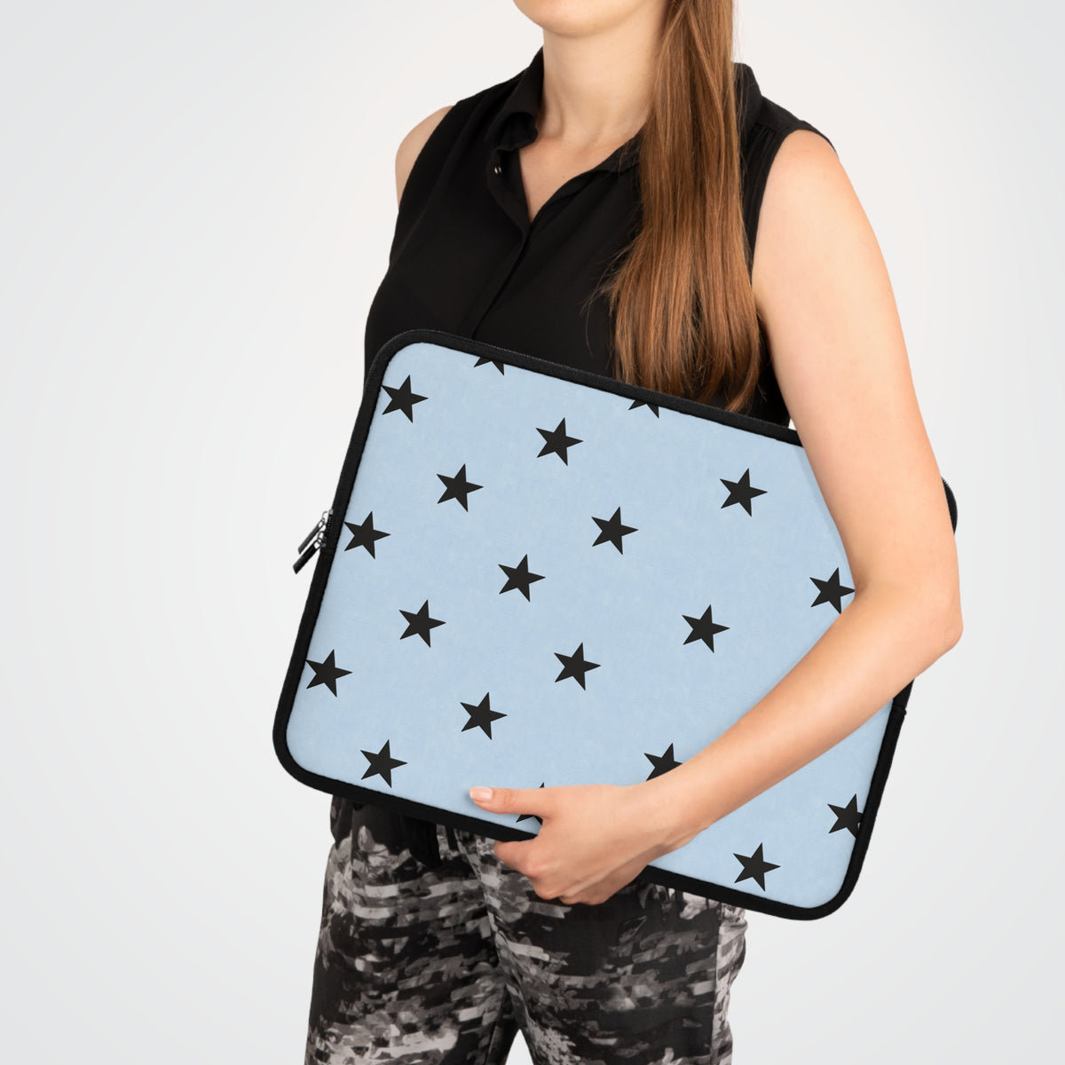 Baby Blue Star Laptop Sleeve