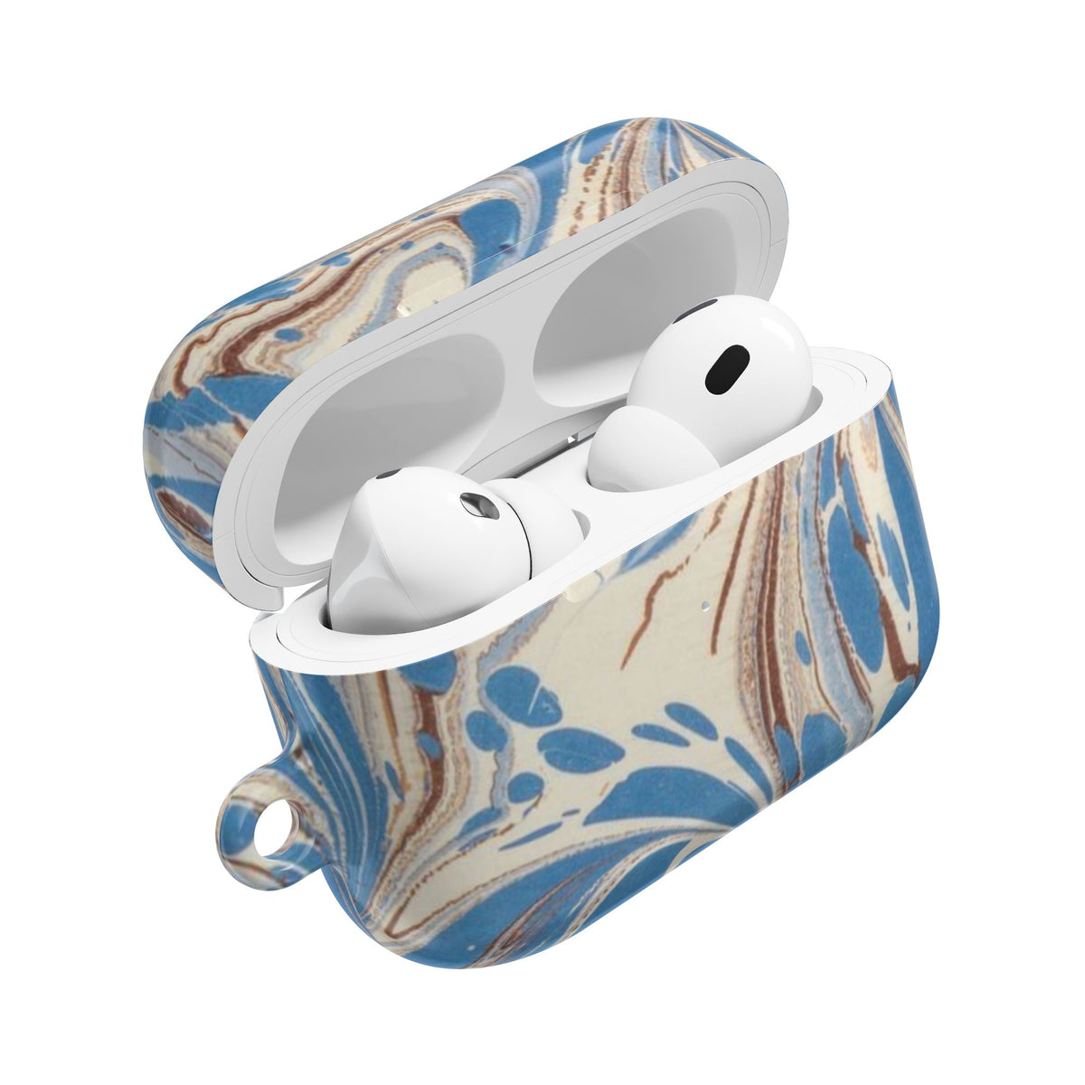 Blue Brown Marble AirPod Case