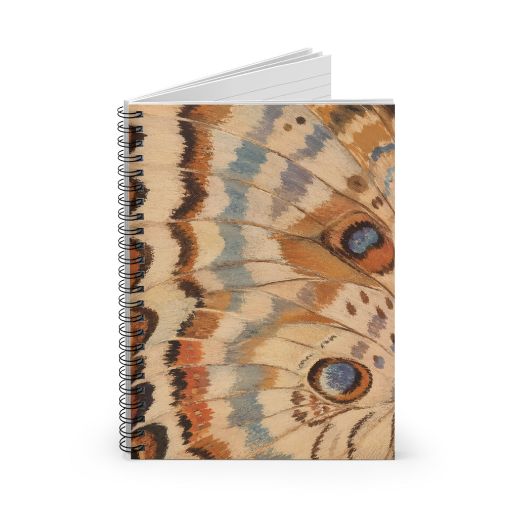Vintage Butterfly Wing Ruled Notebook | Spiral Journal