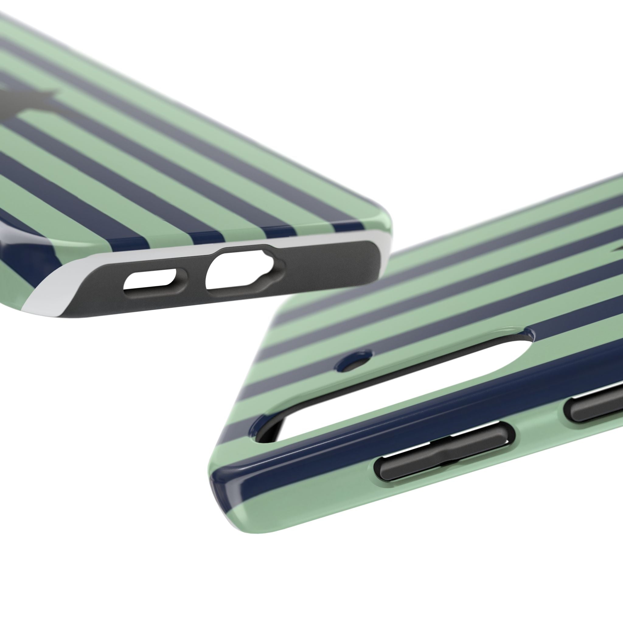 Stylish Tough Phone Cases, Durable Smartphone Covers, Trendy Tech Accessories, Unique Gifts for Teens, Striped Star Design