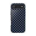 Navy Polka Dot Phone Case