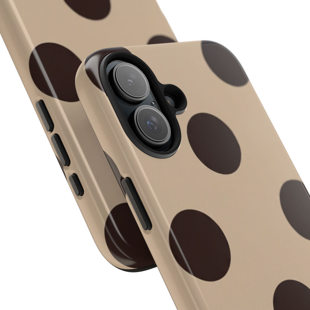 Stylish Polka Dot Phone Case for Trendy Protection, Cute Gift for Her, Phone Accessories, Everyday Fashion, Modern Design