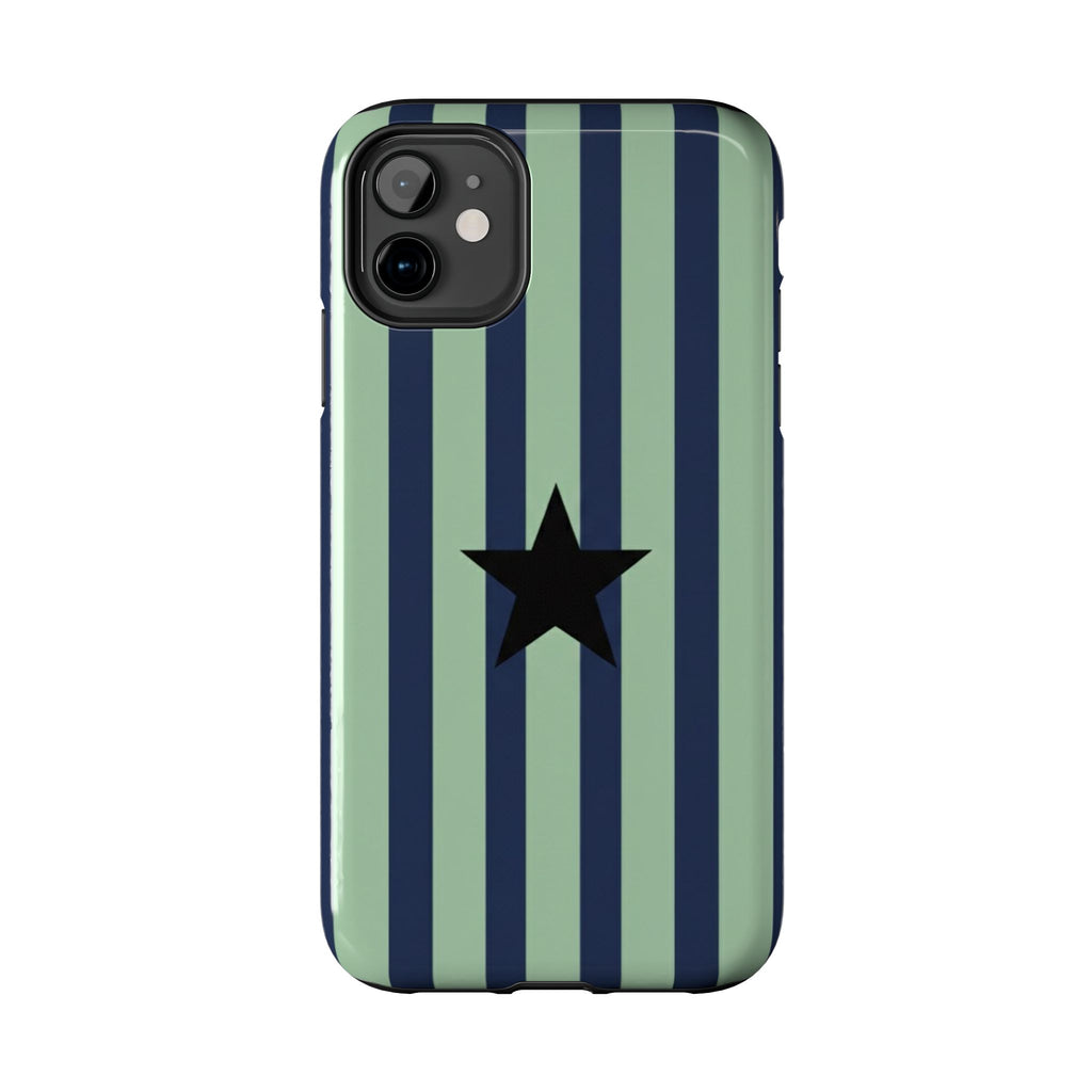 Stylish Tough Phone Cases, Durable Smartphone Covers, Trendy Tech Accessories, Unique Gifts for Teens, Striped Star Design