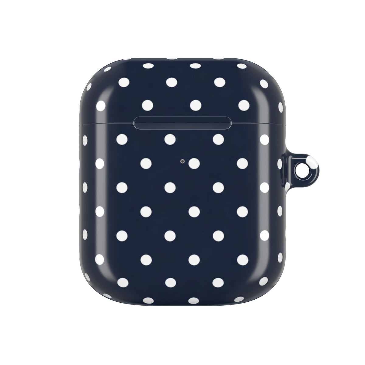 Navy Polka Dot AirPod Case