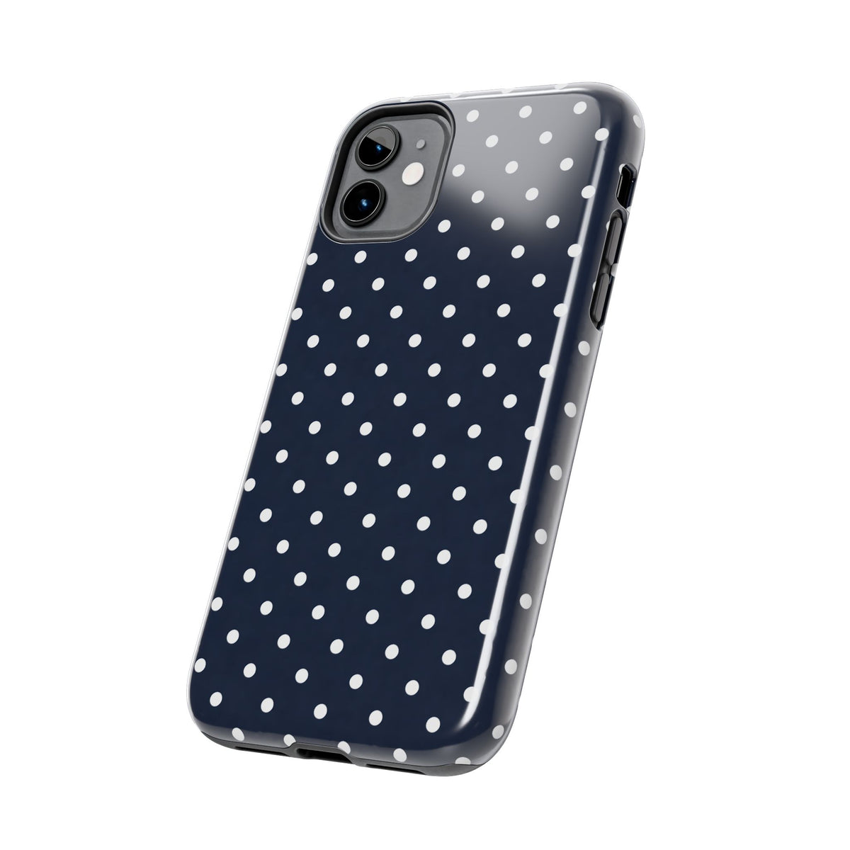 Navy Polka Dot Phone Case