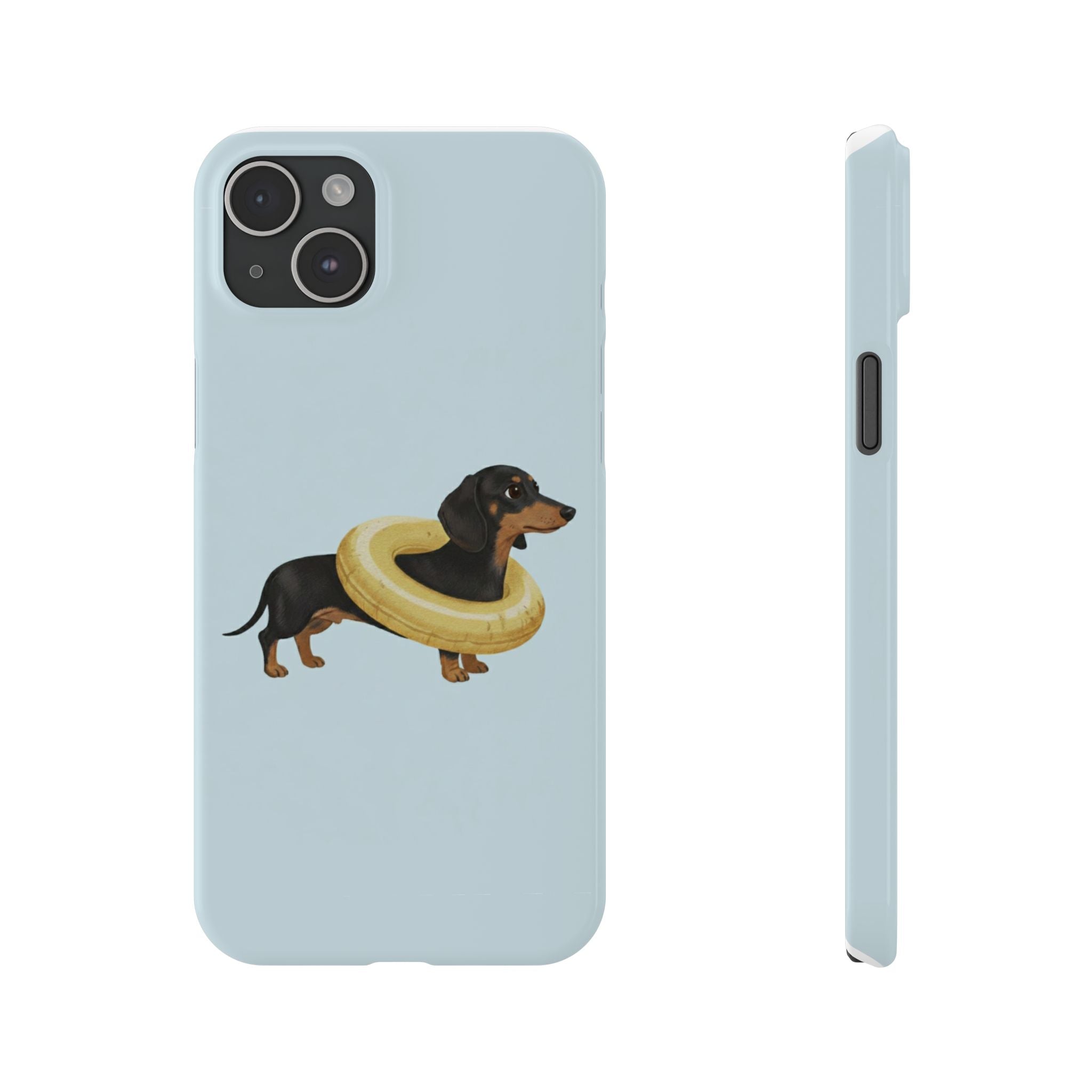 Slim Phone Cases - Cute Dog Dachshund Design, Protective Phone Covers, Fun Animal Art, Unique Gifts for Dog Lovers, Trendy Smartphone