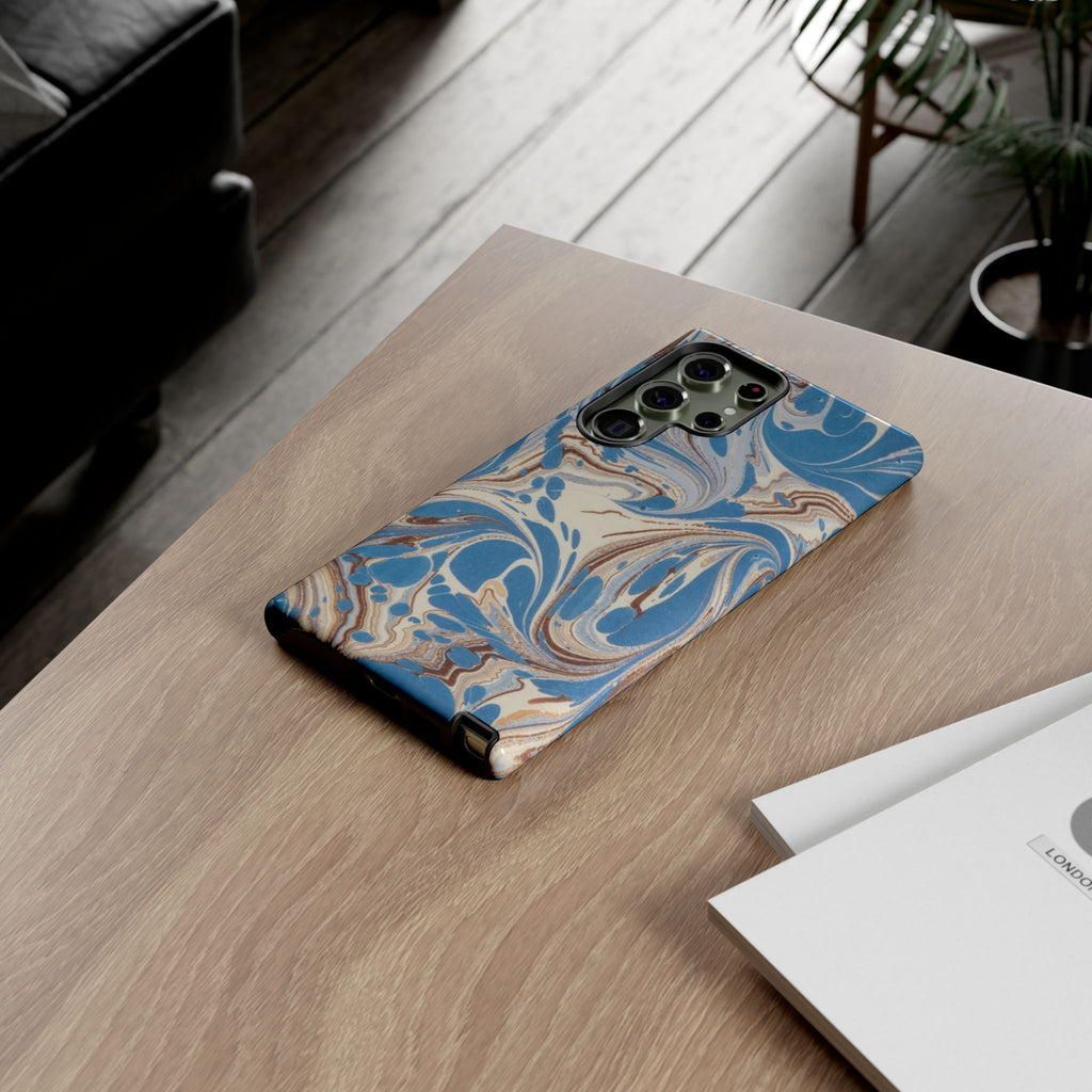 Blue Marble Swirl Phone Case