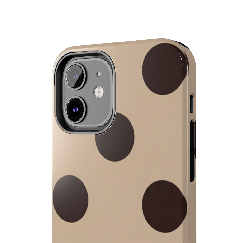 Stylish Polka Dot Phone Case for Trendy Protection, Cute Gift for Her, Phone Accessories, Everyday Fashion, Modern Design