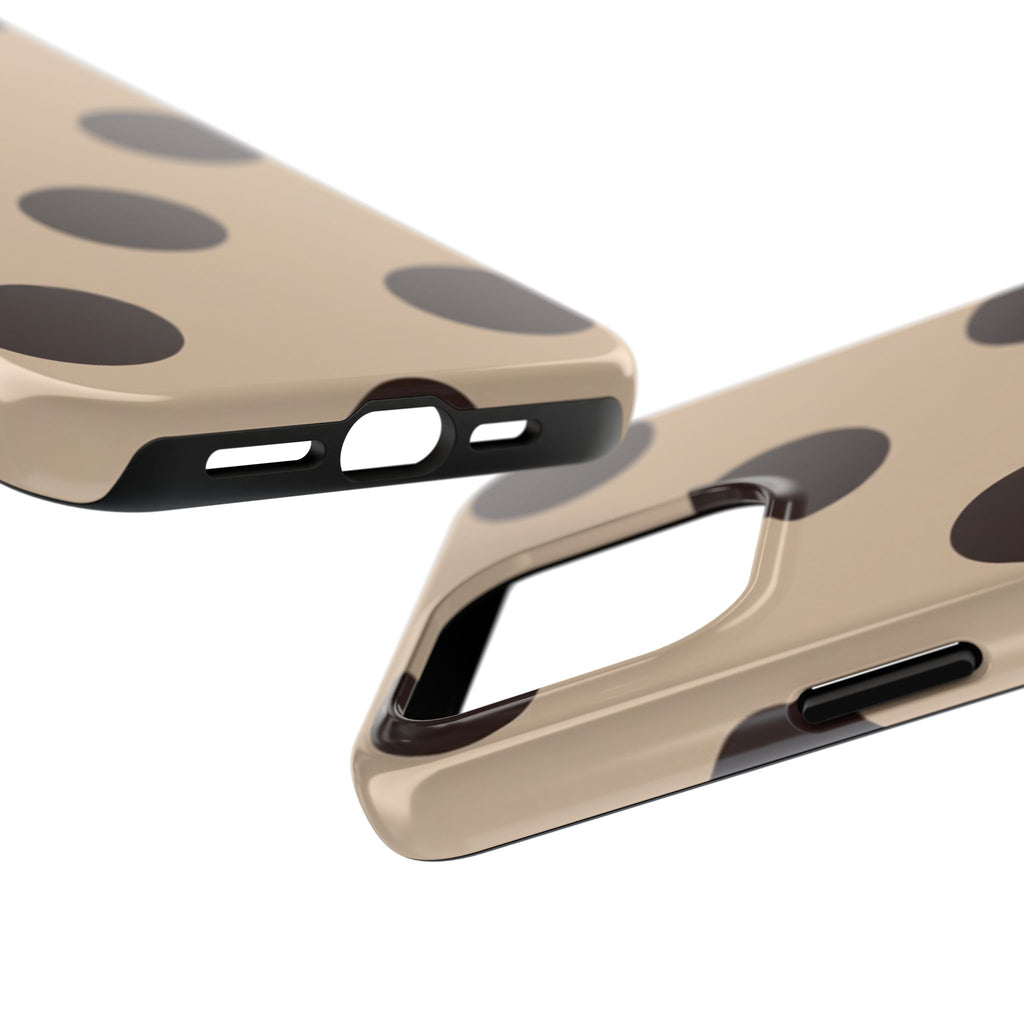 Stylish Polka Dot Phone Case for Trendy Protection, Cute Gift for Her, Phone Accessories, Everyday Fashion, Modern Design