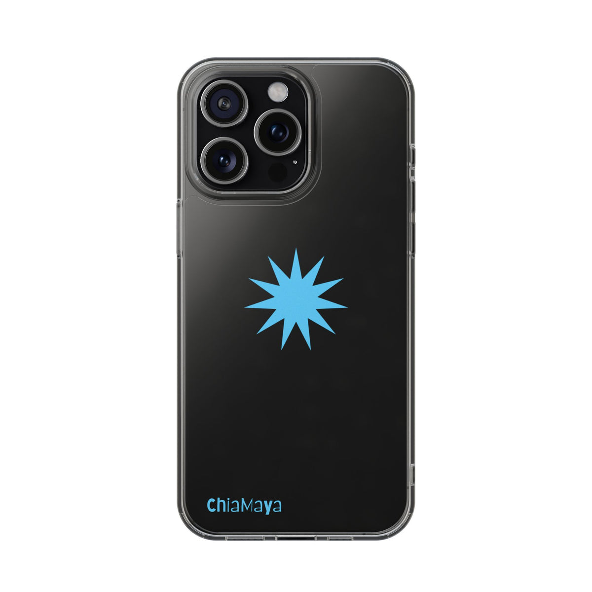 Clear blue star Phone Case