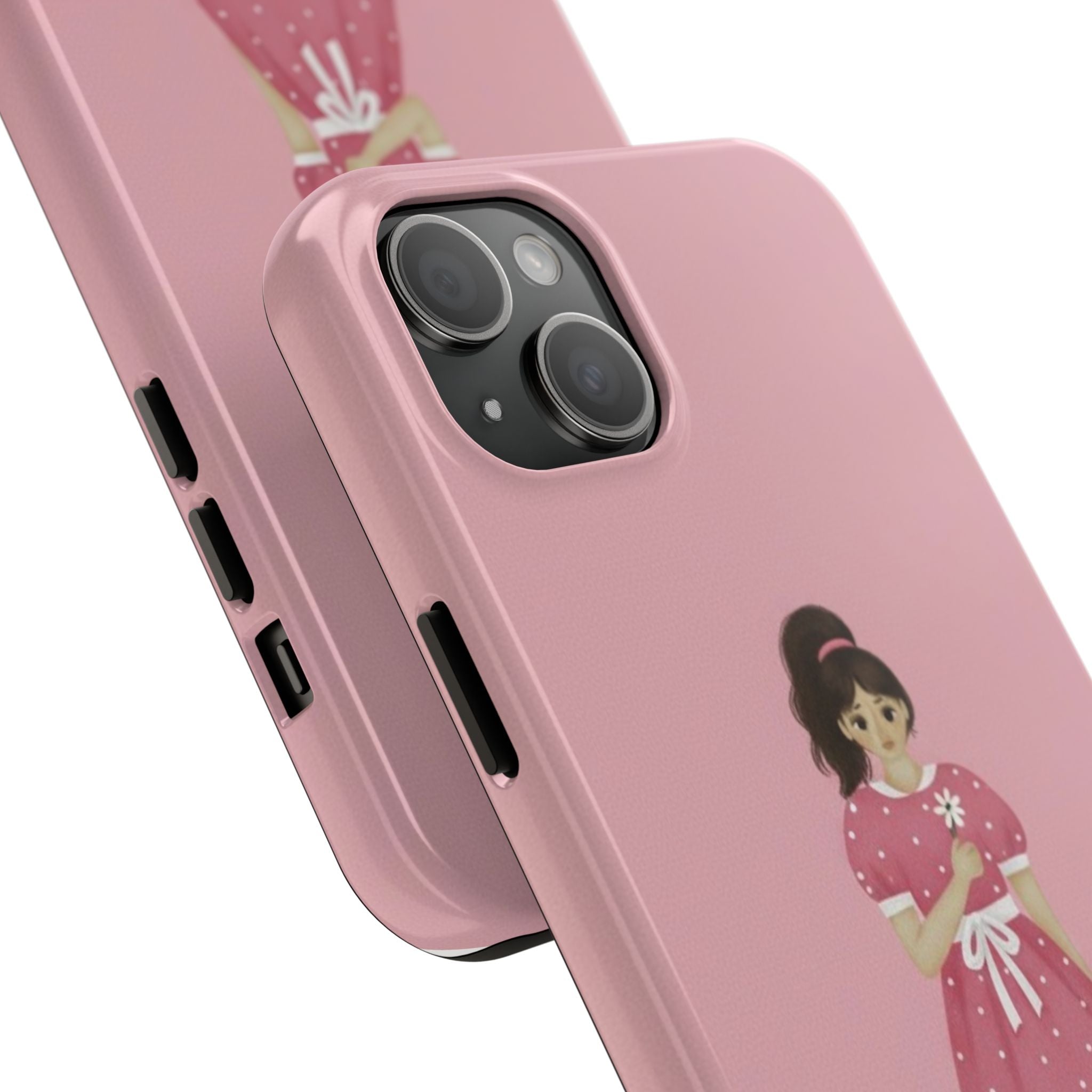 Pink Phone Case, Tough Phone Cases for Women, Cute Vibe, Protective Cover