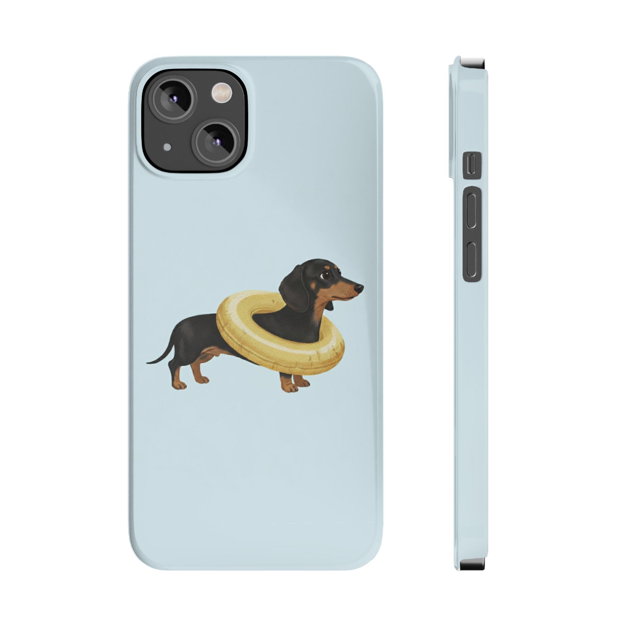 Slim Phone Cases - Cute Dog Dachshund Design, Protective Phone Covers, Fun Animal Art, Unique Gifts for Dog Lovers, Trendy Smartphone
