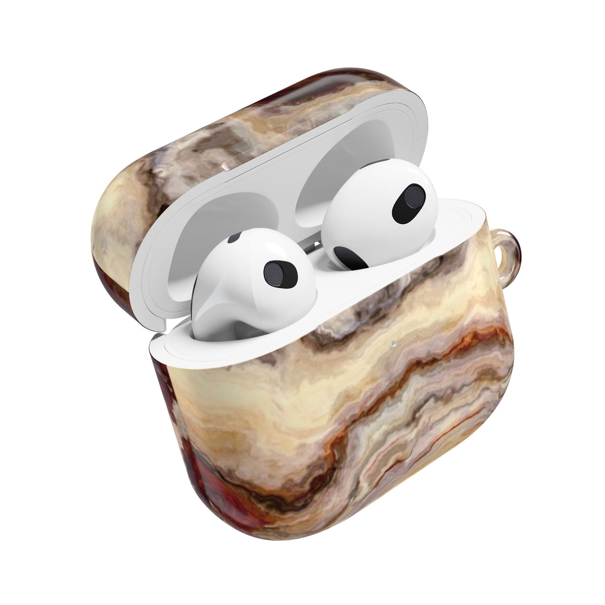 Brown Marble Pattern AirPod Case