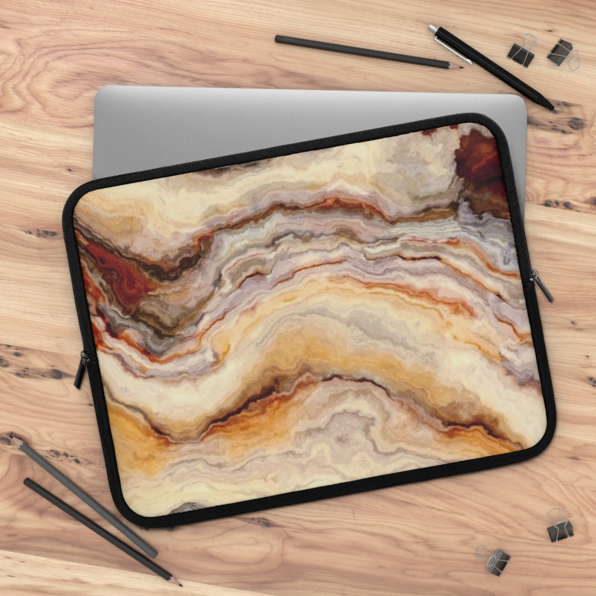 Marble Agate Pattern Laptop Sleeve