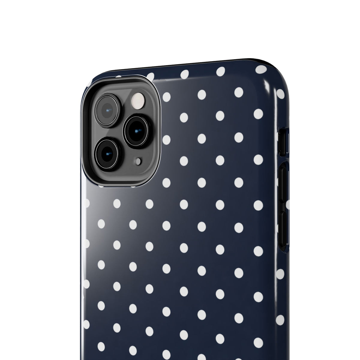 Navy Polka Dot Phone Case