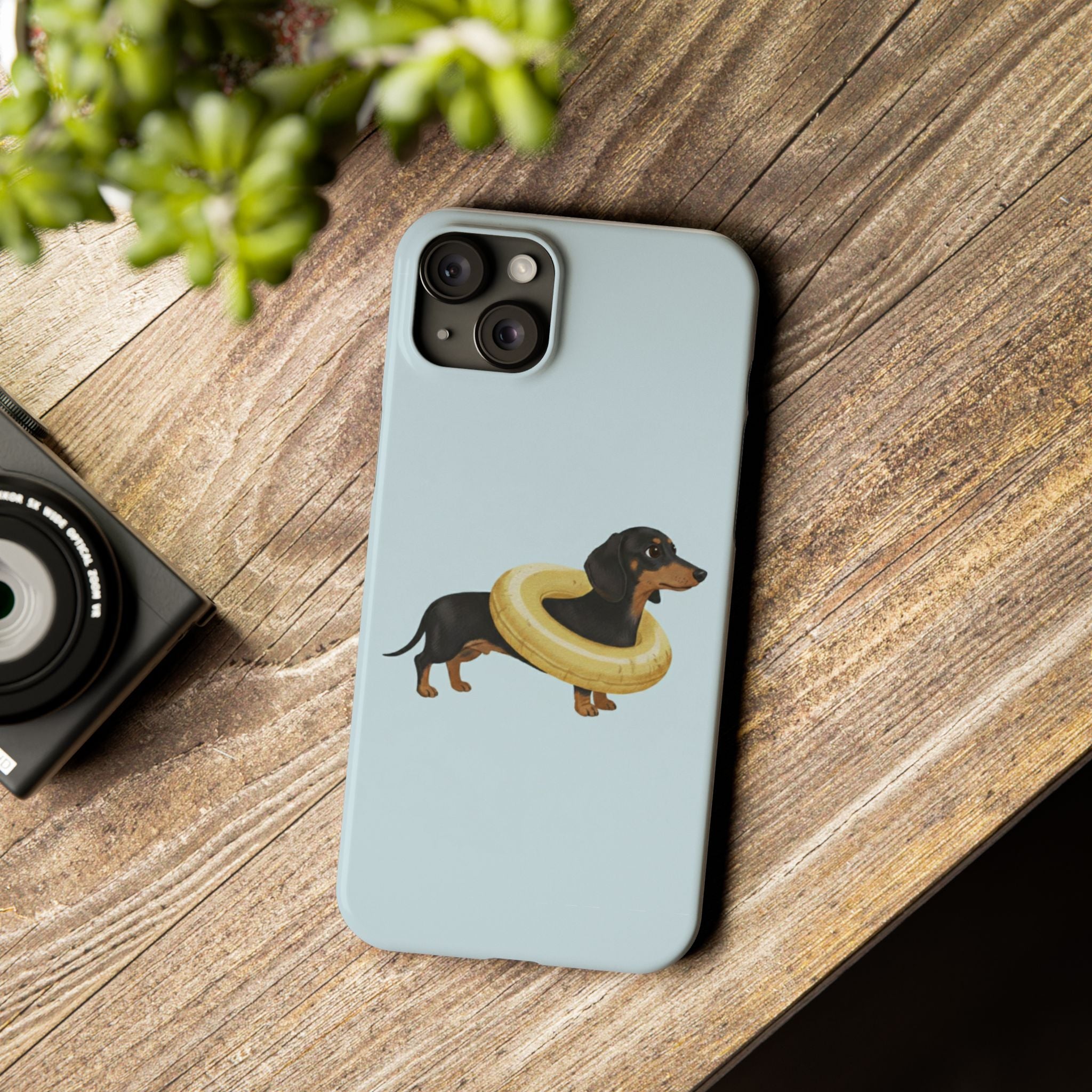 Slim Phone Cases - Cute Dog Dachshund Design, Protective Phone Covers, Fun Animal Art, Unique Gifts for Dog Lovers, Trendy Smartphone