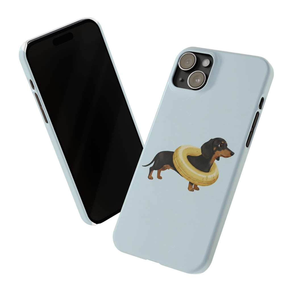 Slim Phone Cases - Cute Dog Dachshund Design, Protective Phone Covers, Fun Animal Art, Unique Gifts for Dog Lovers, Trendy Smartphone