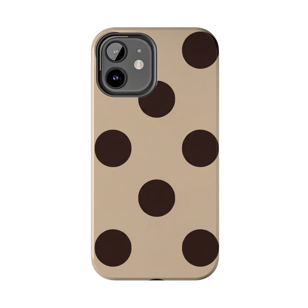 Stylish Polka Dot Phone Case for Trendy Protection, Cute Gift for Her, Phone Accessories, Everyday Fashion, Modern Design