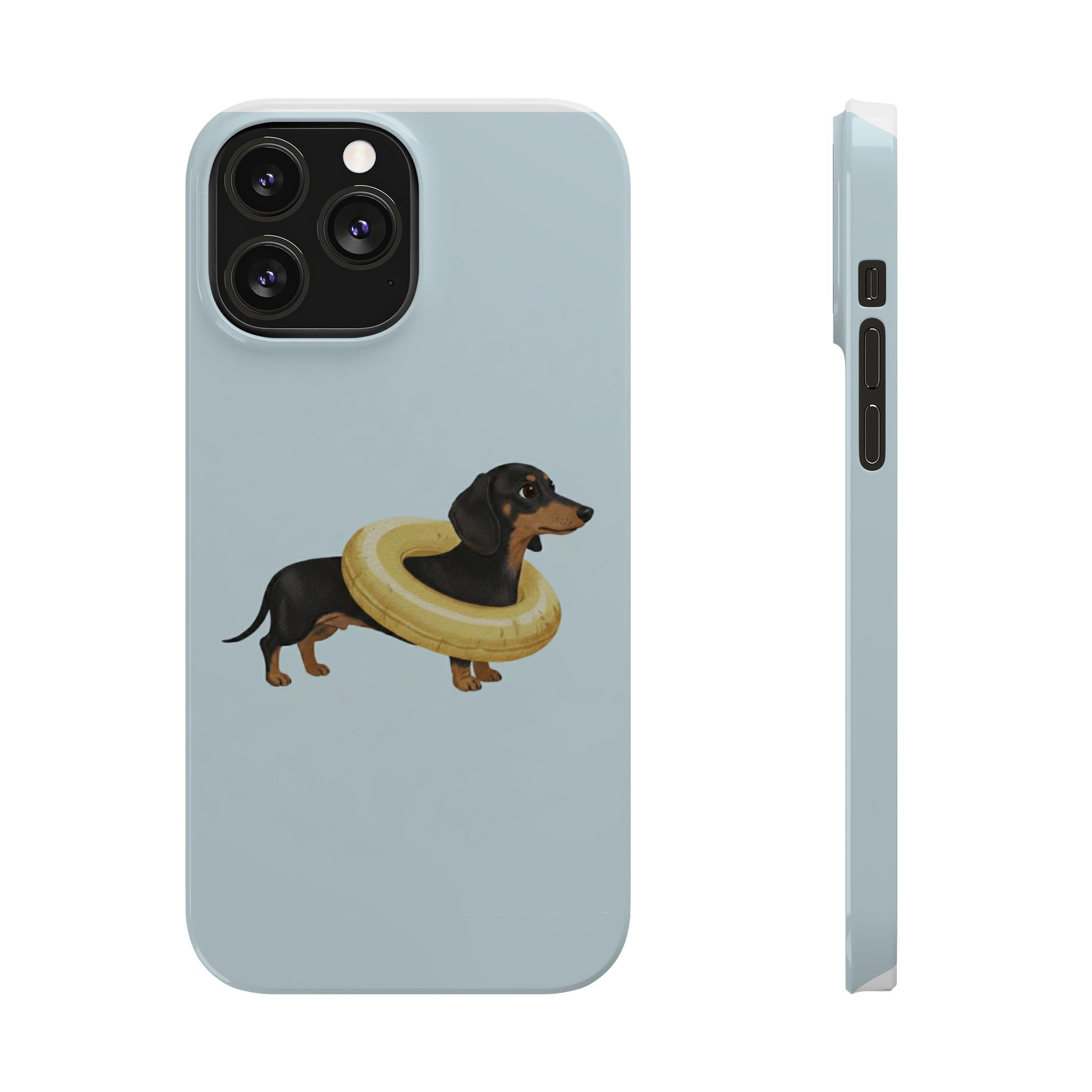 Slim Phone Cases - Cute Dog Dachshund Design, Protective Phone Covers, Fun Animal Art, Unique Gifts for Dog Lovers, Trendy Smartphone