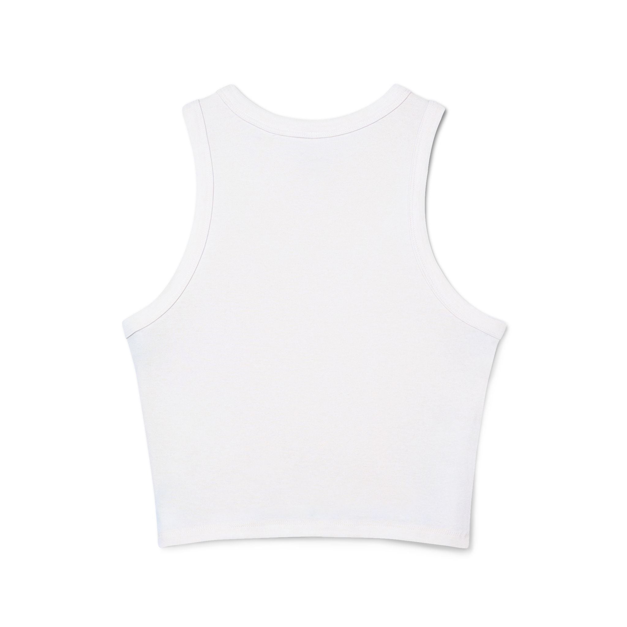 Black Nautical Star tank top | women's racerback crop