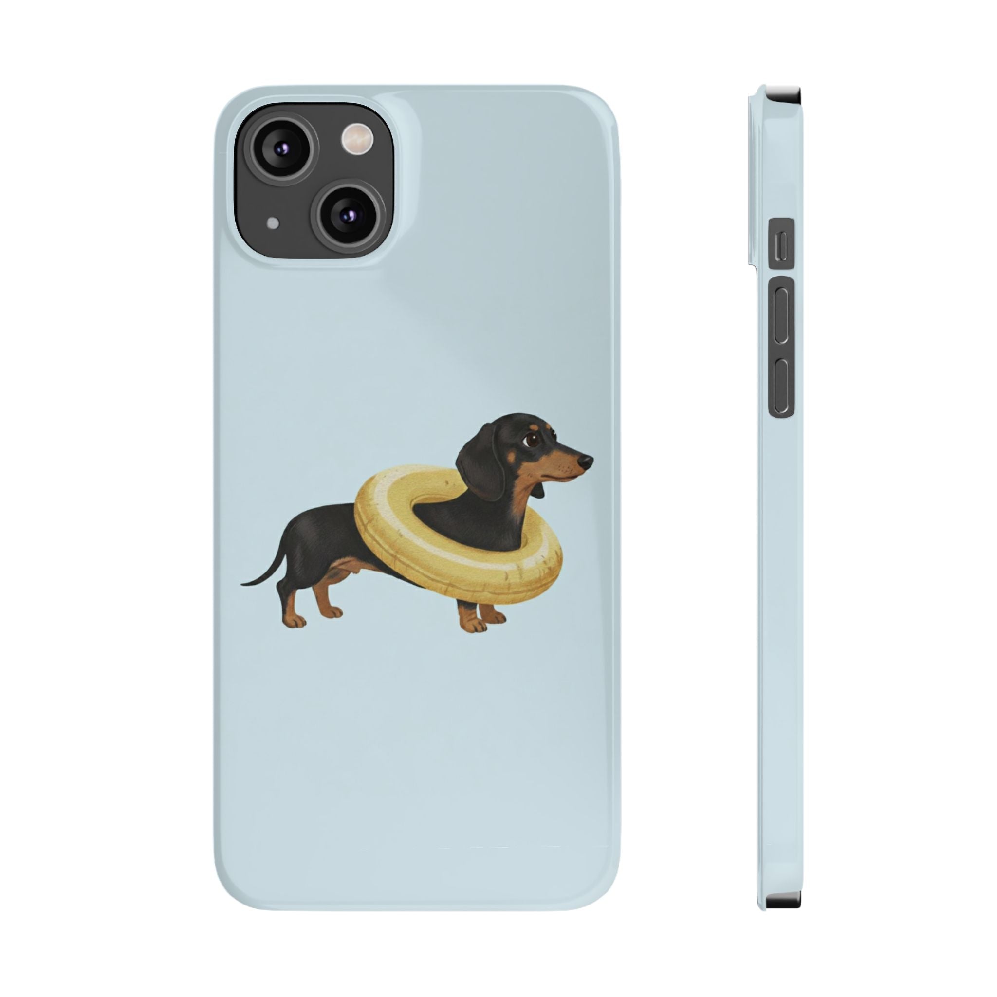 Slim Phone Cases - Cute Dog Dachshund Design, Protective Phone Covers, Fun Animal Art, Unique Gifts for Dog Lovers, Trendy Smartphone