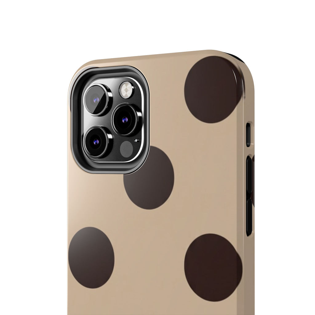 Stylish Polka Dot Phone Case for Trendy Protection, Cute Gift for Her, Phone Accessories, Everyday Fashion, Modern Design
