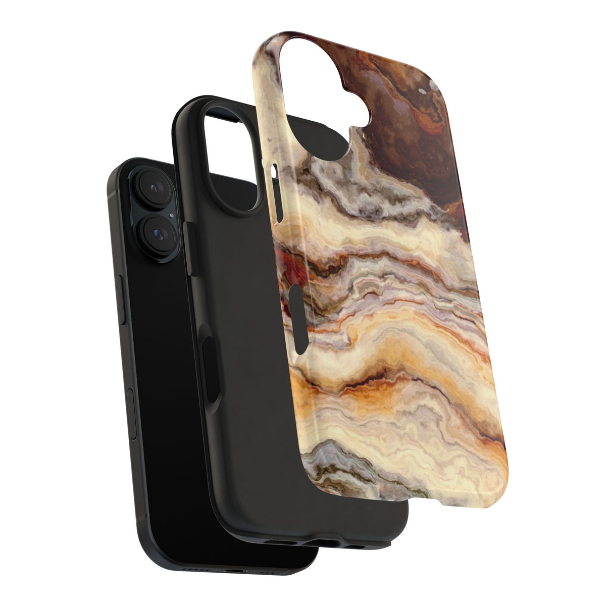 Brown Agate Marble Phone Case