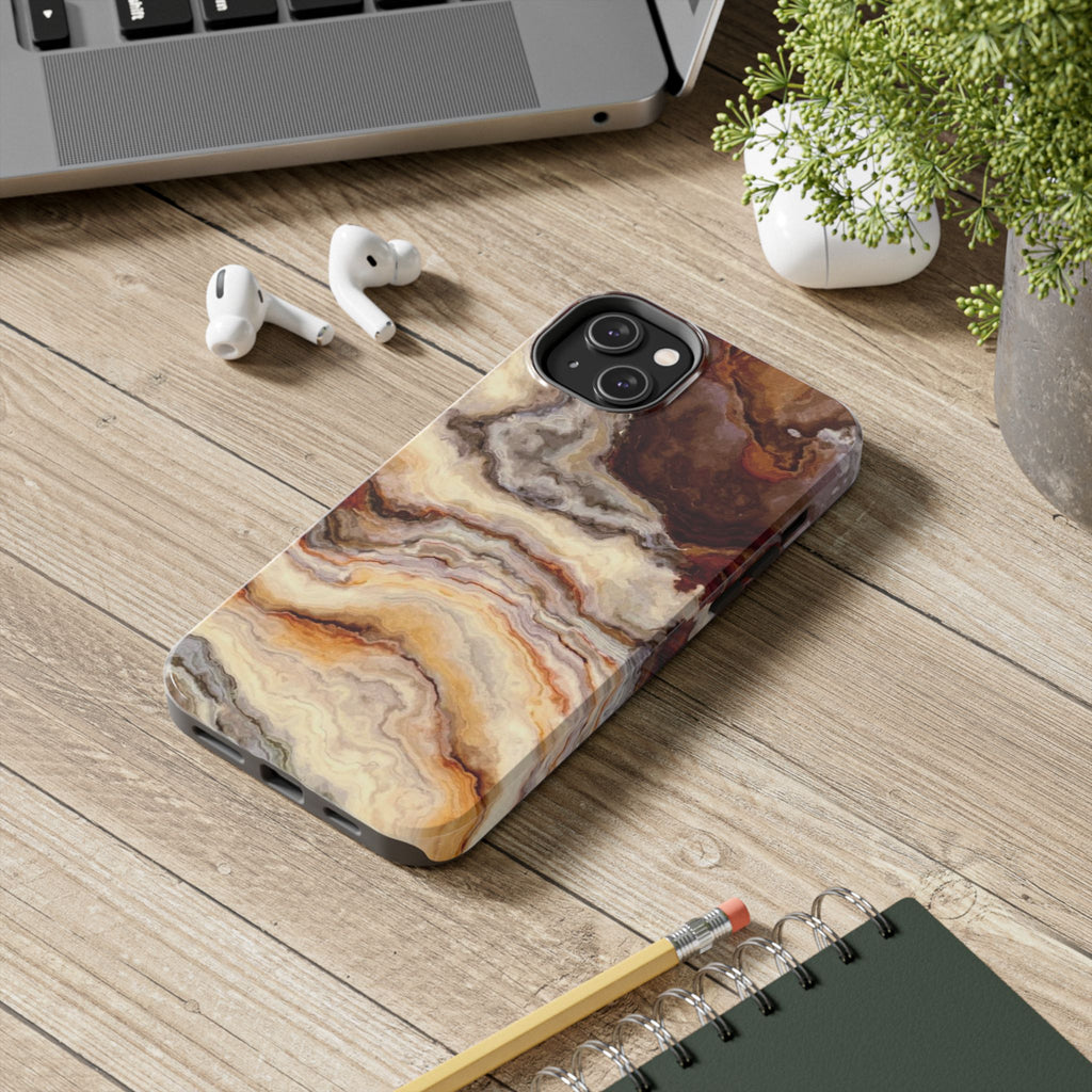 Brown Agate Marble Phone Case