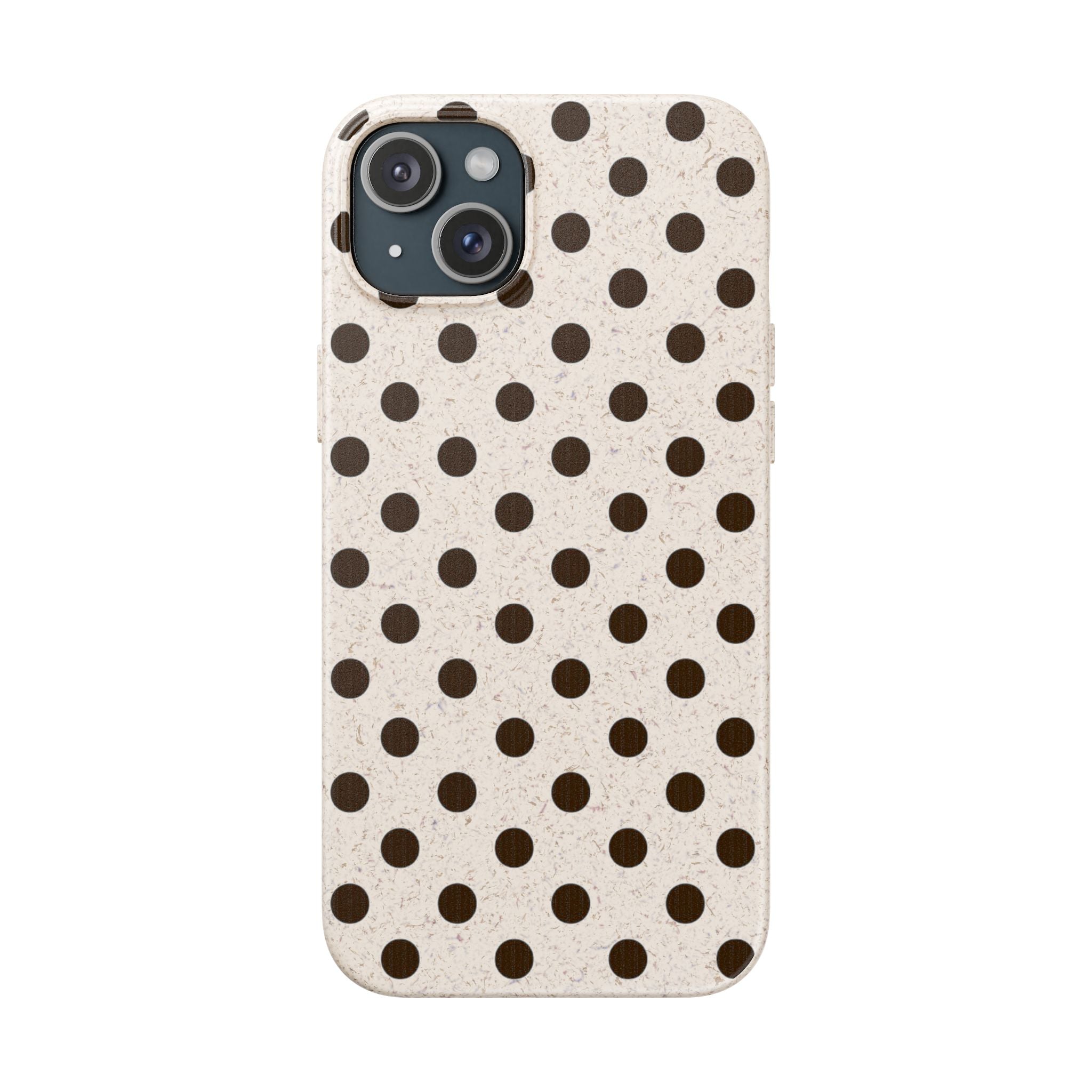 Eco-Friendly Polka Dot Phone Case — Biodegradable Protective Cover