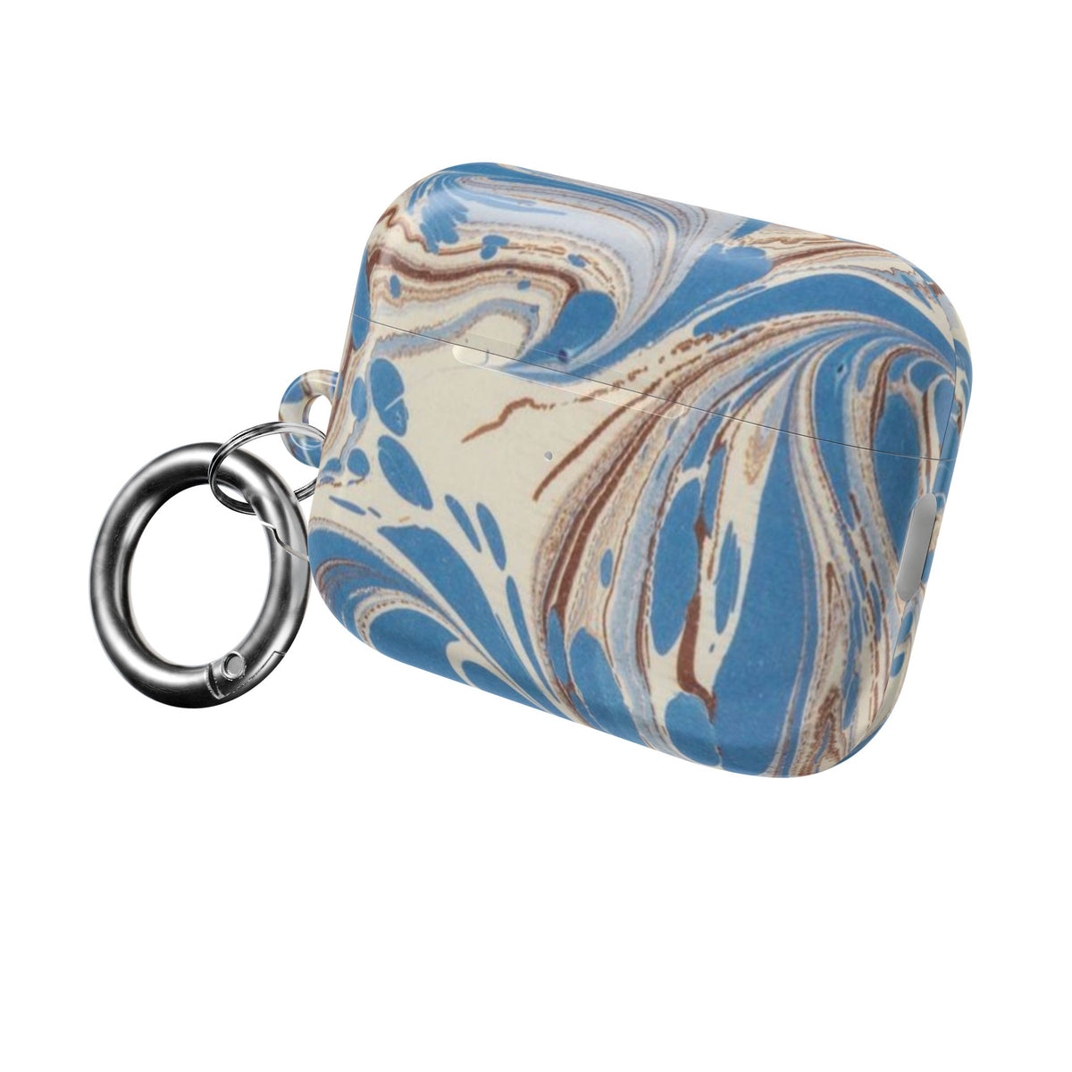 Blue Brown Marble AirPod Case