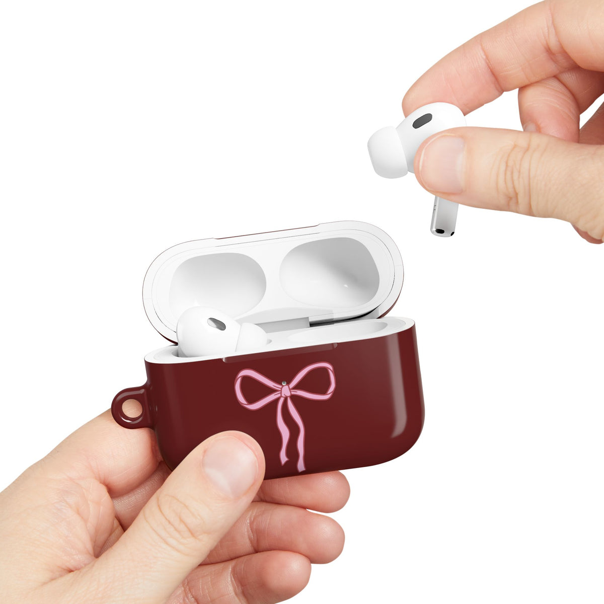 Burgundy AirPod Case