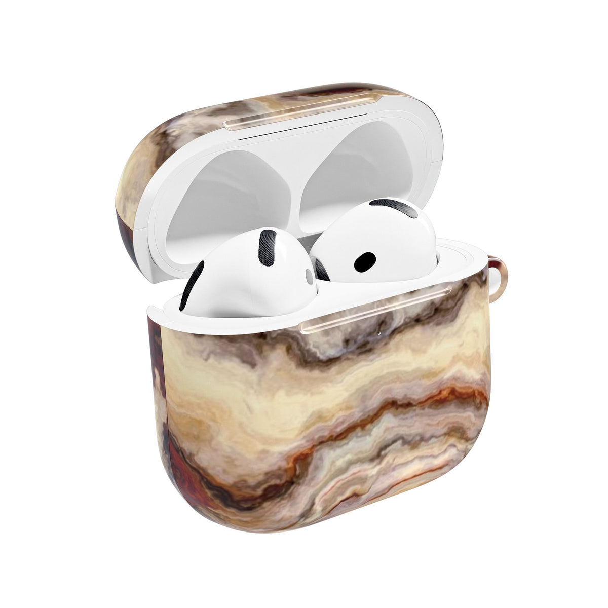 Brown Marble Pattern AirPod Case