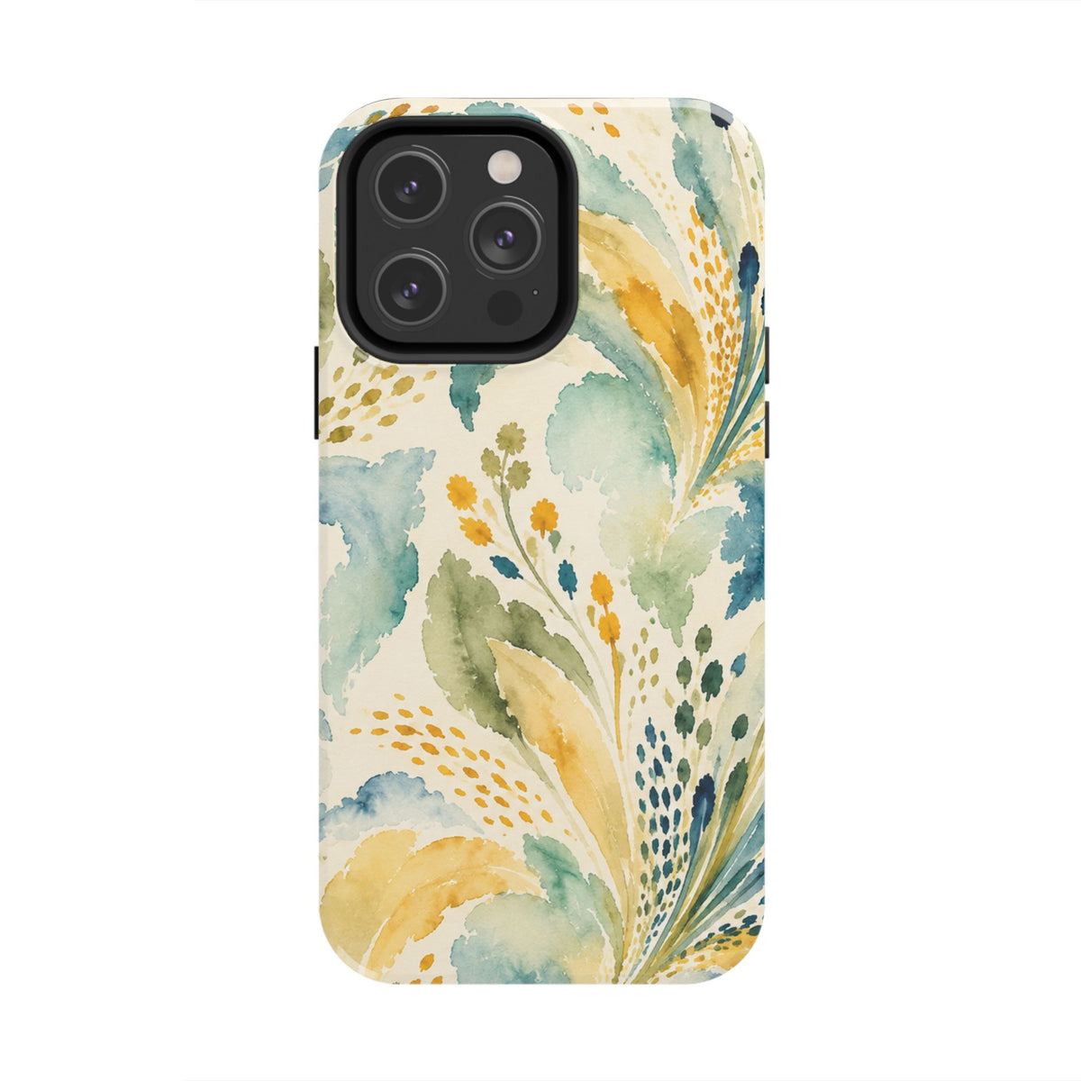 Watercolor Floral Swirl Phone Case | Tough Phone Case