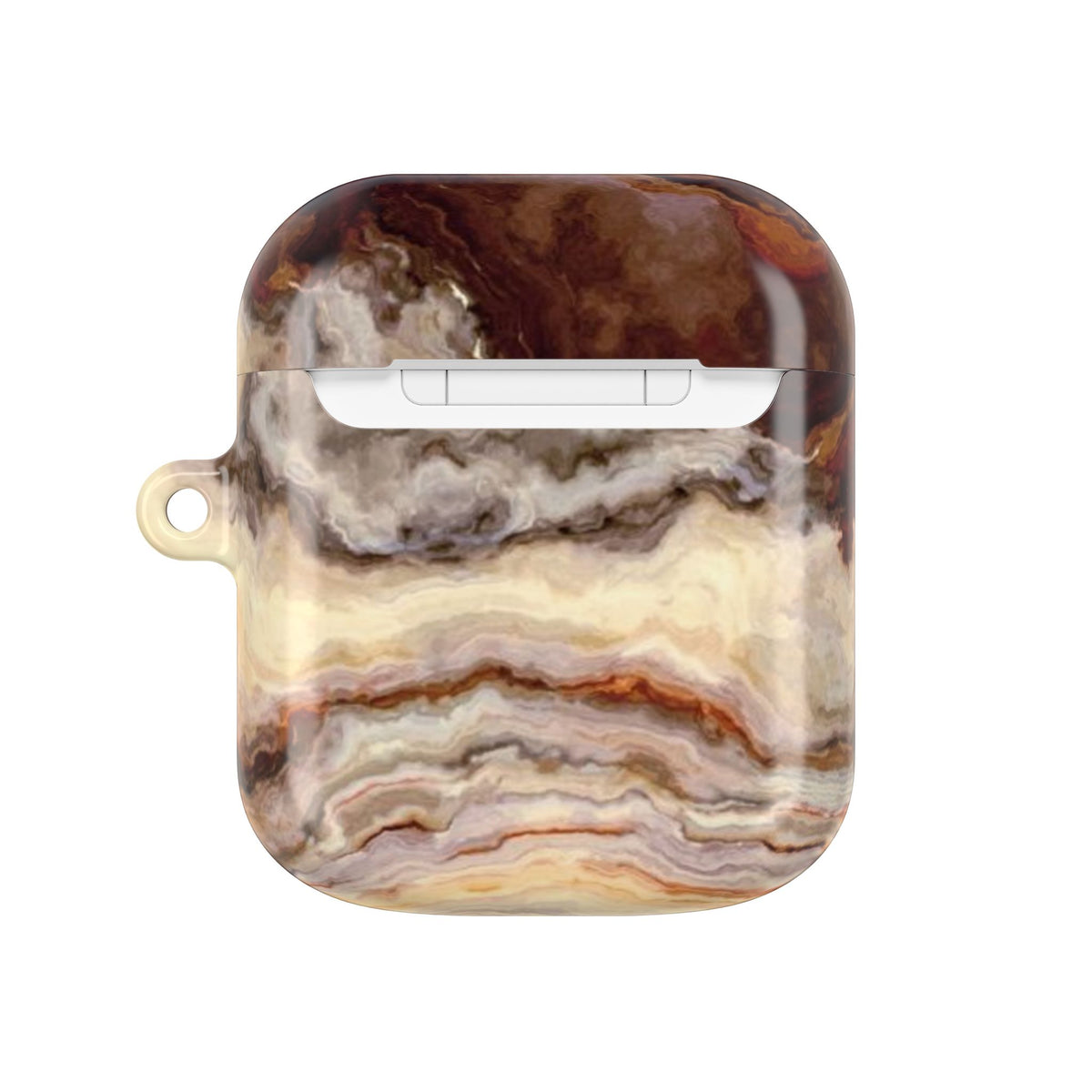 Brown Marble Pattern AirPod Case