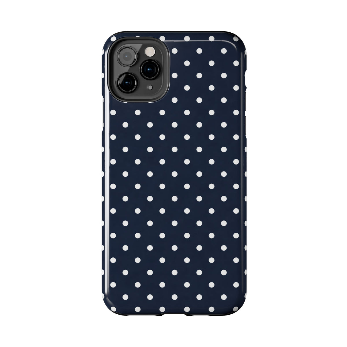 Navy Polka Dot Phone Case