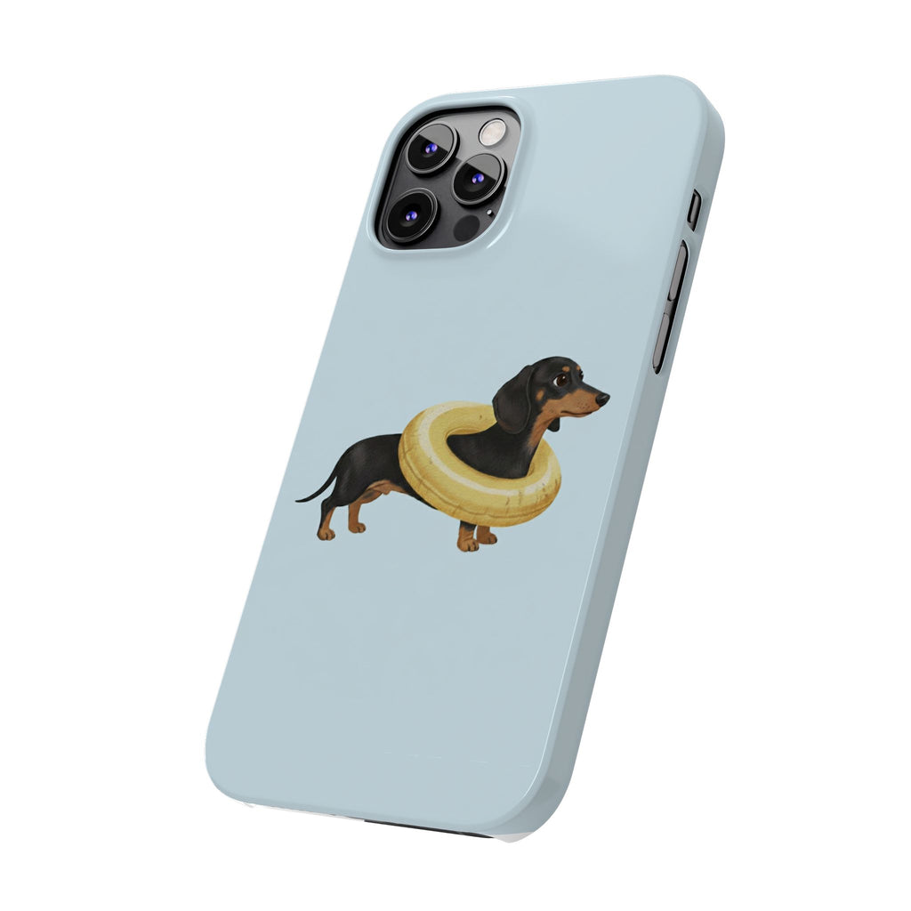 Slim Phone Cases - Cute Dog Dachshund Design, Protective Phone Covers, Fun Animal Art, Unique Gifts for Dog Lovers, Trendy Smartphone