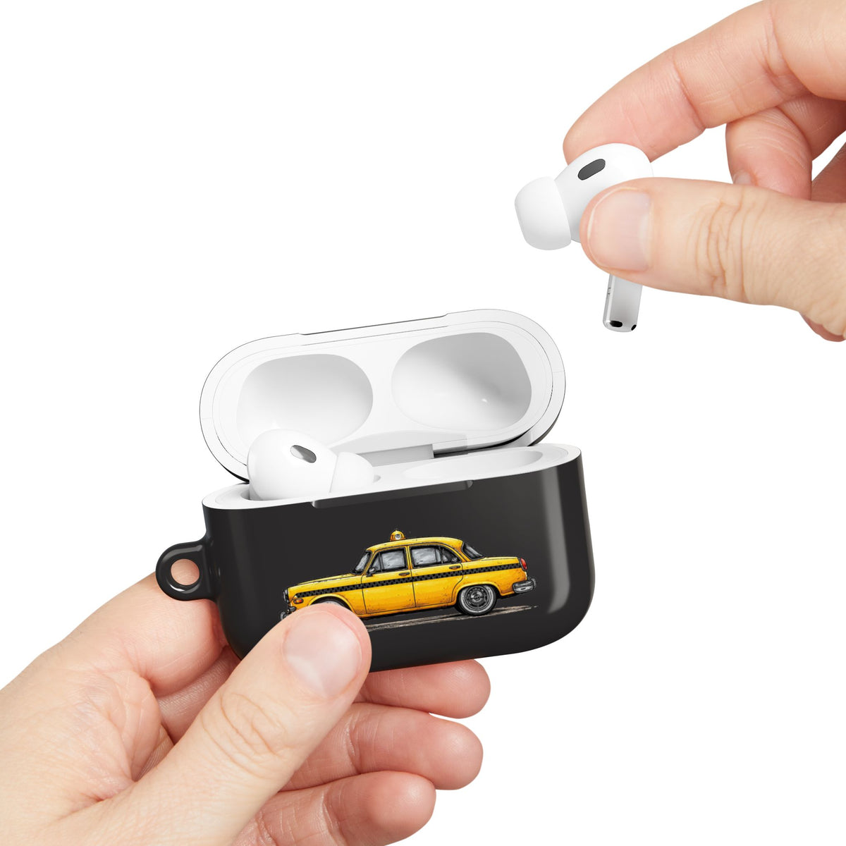 Yellow Taxi AirPod Case — Retro City Cab Protective Case