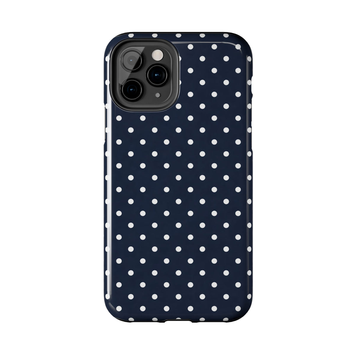 Navy Polka Dot Phone Case