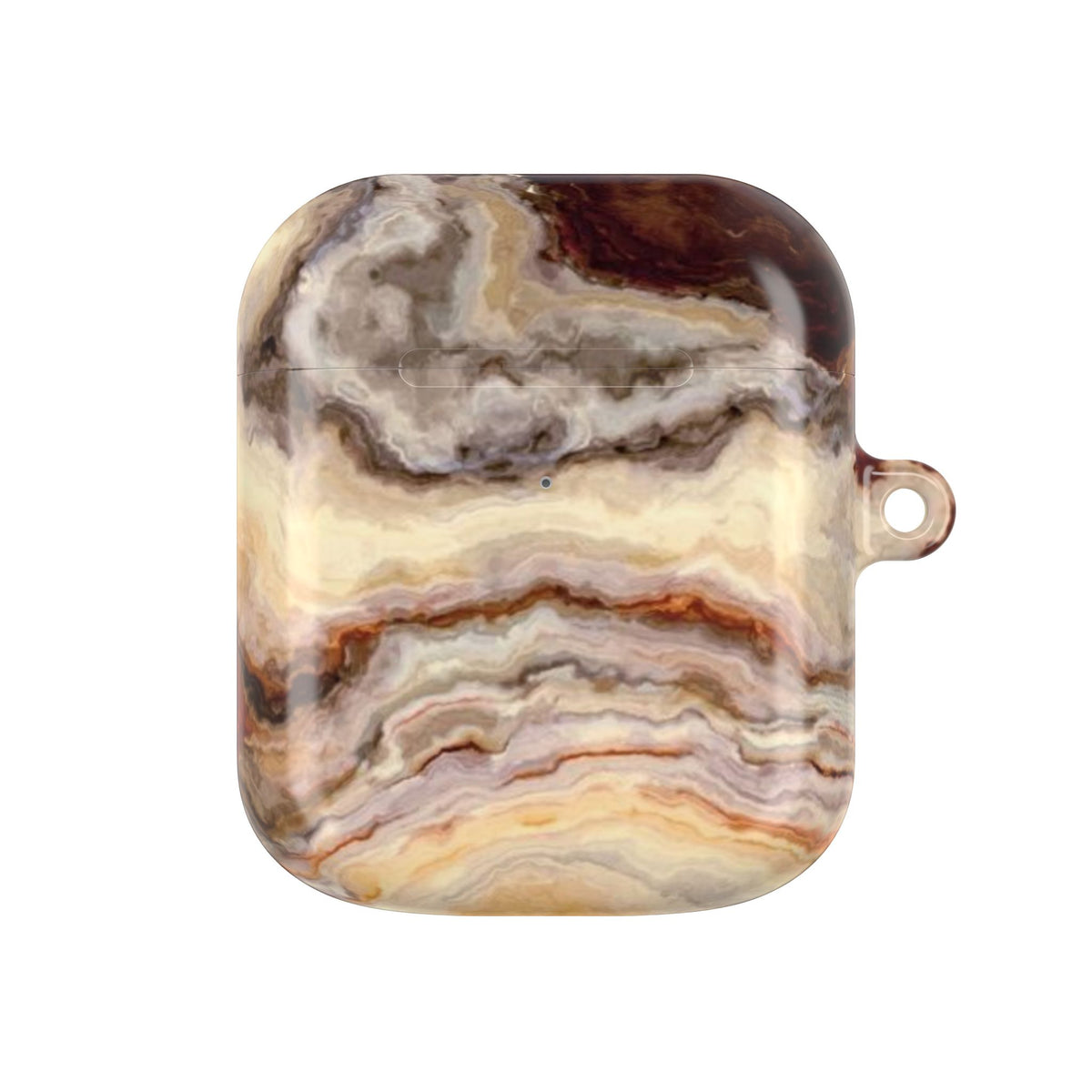 Brown Marble Pattern AirPod Case