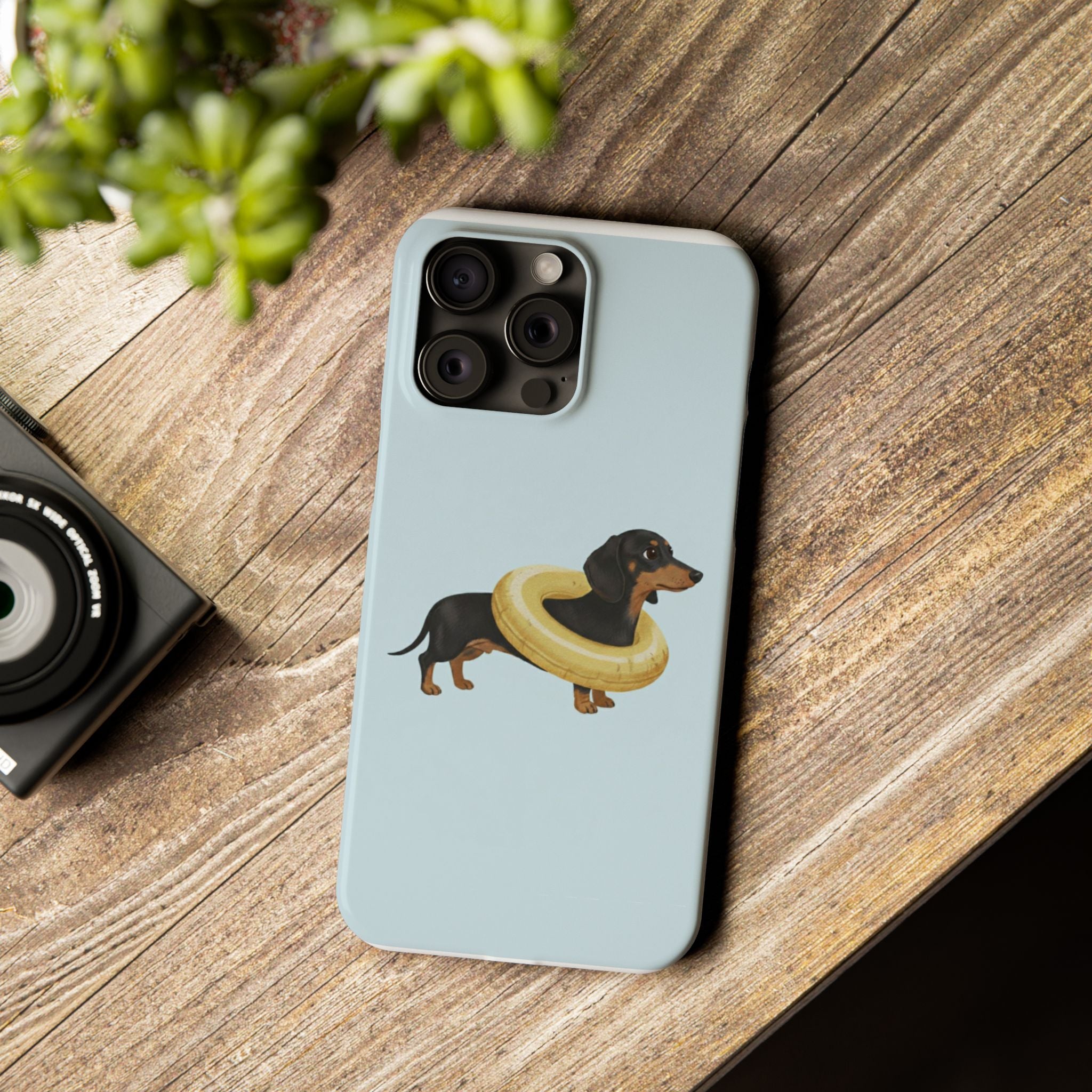 Slim Phone Cases - Cute Dog Dachshund Design, Protective Phone Covers, Fun Animal Art, Unique Gifts for Dog Lovers, Trendy Smartphone