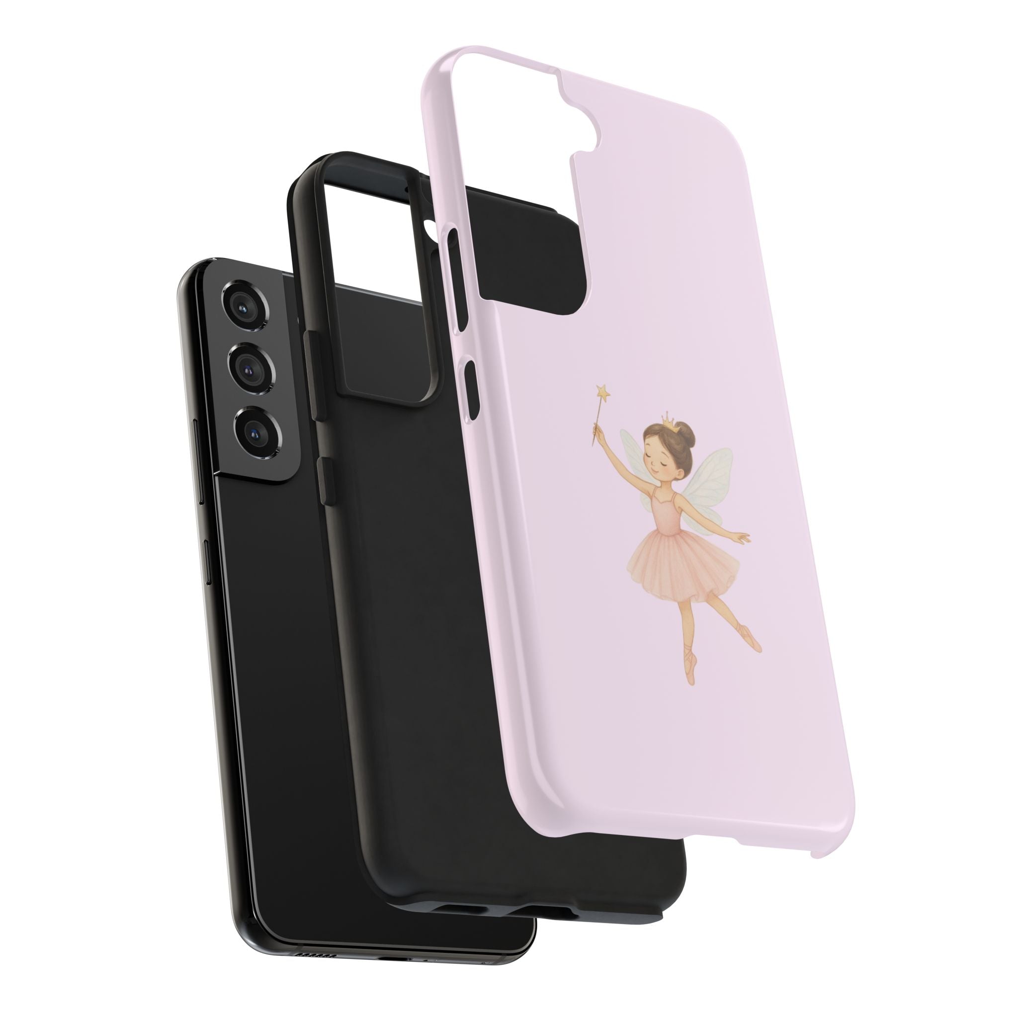 Pink Ballerina Tough Phone Case, Ballet Dancer Cute Phone Cover, Girly Protective Phone Case, Coquette Dancer Phone Accessories, Pretty Pink